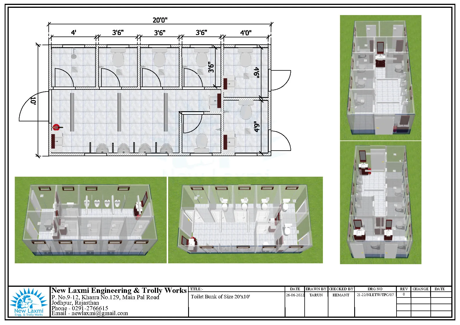 Office Cabin Layout